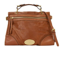 Taylor Satchel, Leather, Tan, 5324479, S/DB, 3*